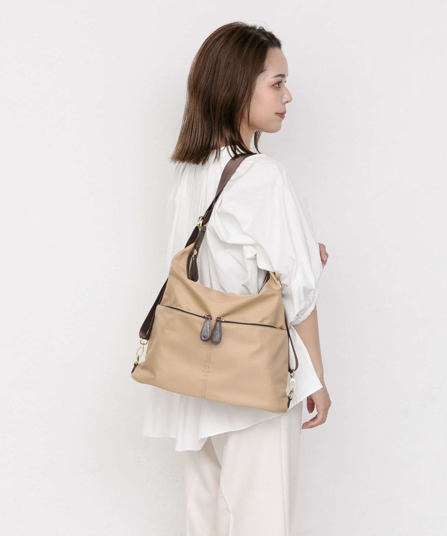 BASE]超軽量 ナイロンポケット 2WAYバッグ | ショルダーバッグ