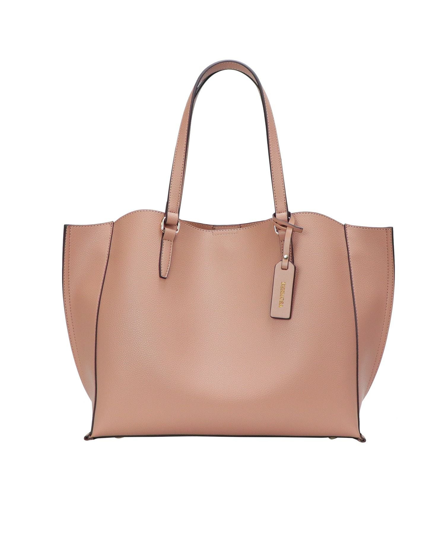 relac]A4対応 ウェーブシルエット サイドデザイントートバッグ