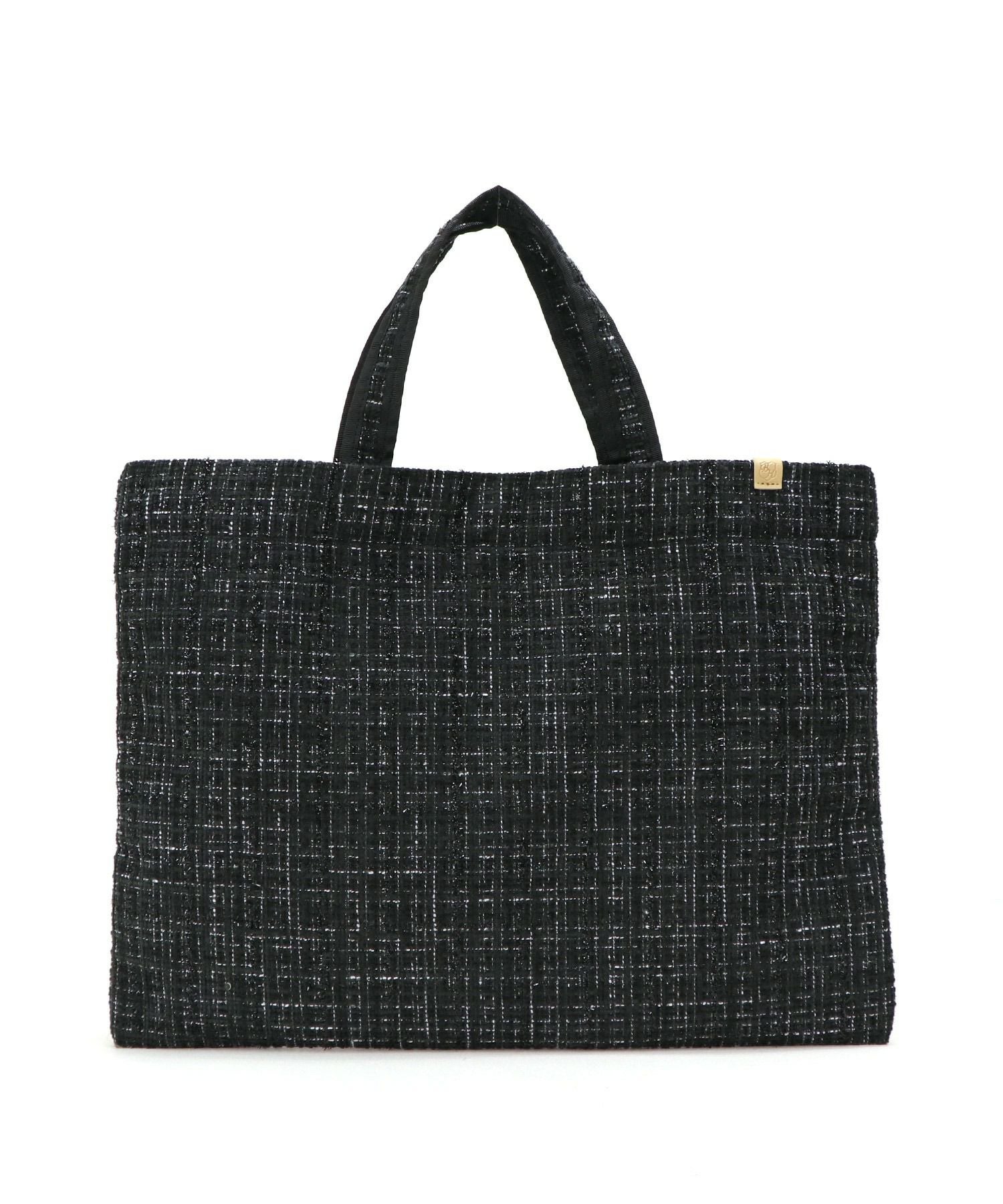 relac]A4サイズ ラメ感ツイード素材 トートバッグ | トートバッグ