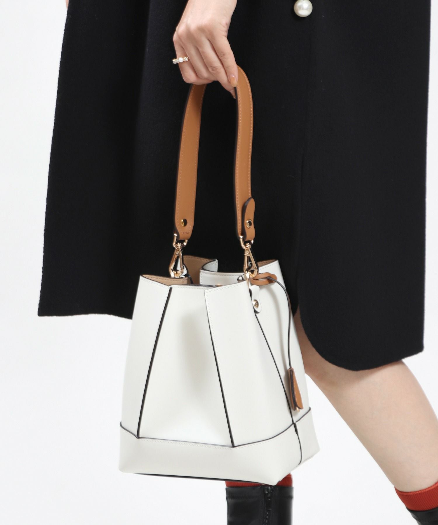 GIANNI NOTARO Carol J.】 イタリア製 2WAY パネルハンドバッグ