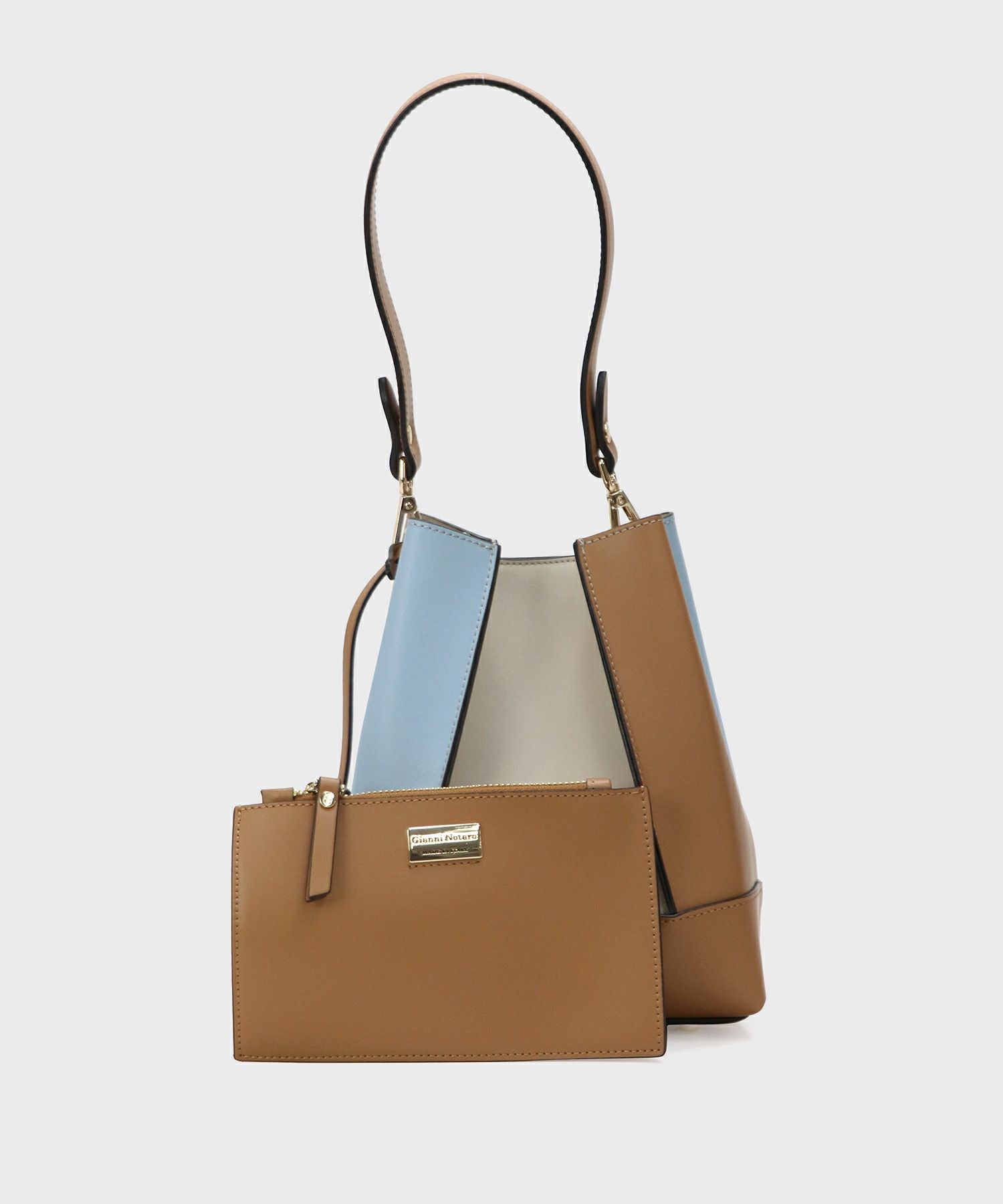 GIANNI NOTARO Carol J.】 イタリア製 2WAY パネルハンドバッグ