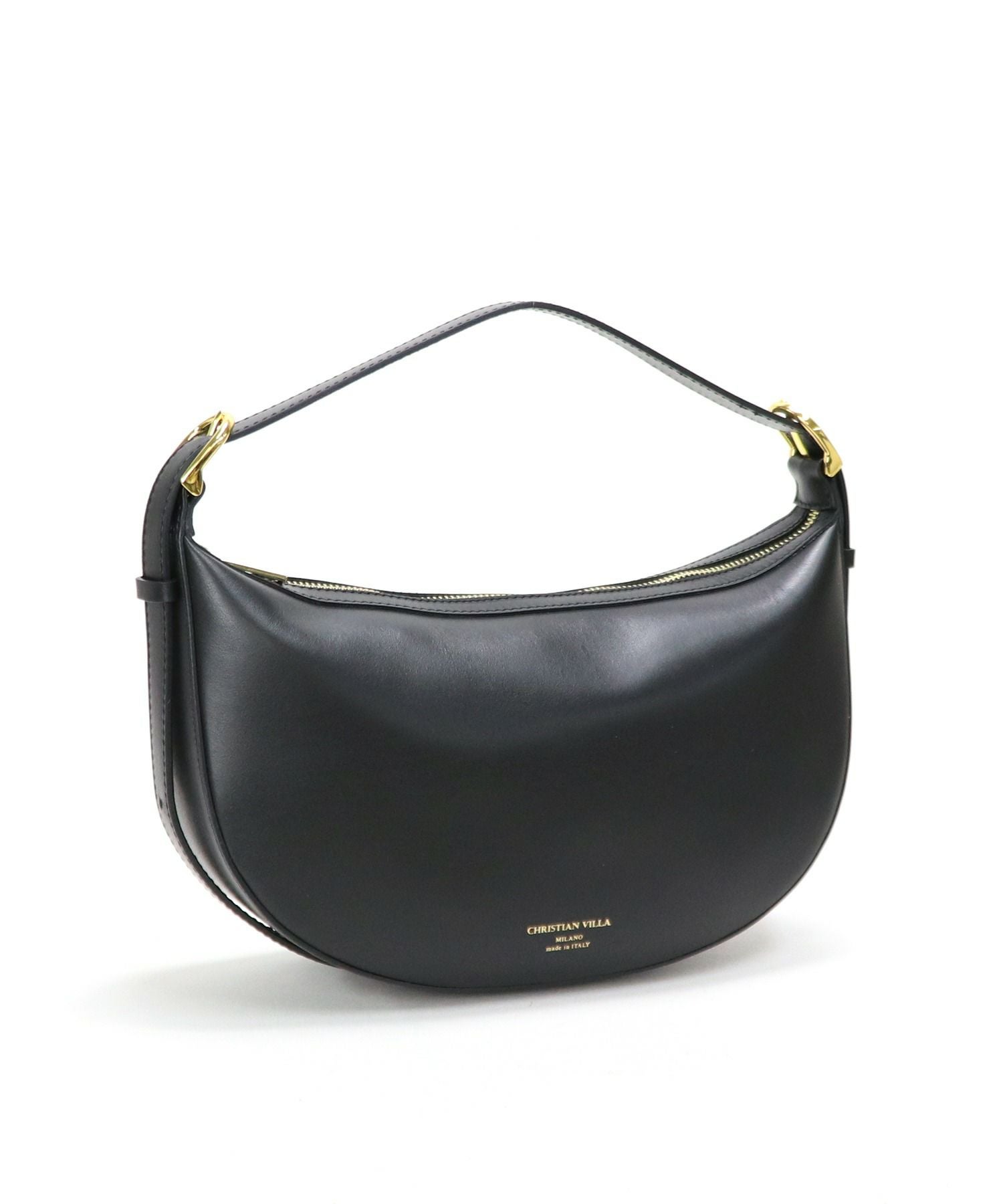 Christian villa イタリア製 レザーショルダーバッグ CHRISTIAN VILLA/クリスチャンヴィラ レザーショルダーバッグ