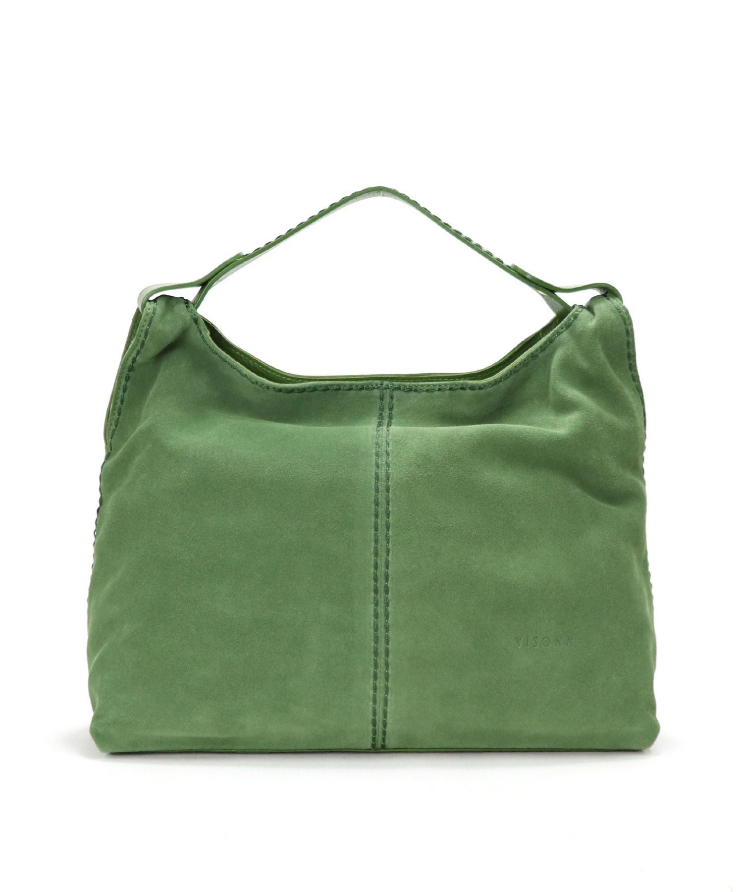 VISONA'】 イタリア製 スエード×フルグレインレザー 2WAYホーボー