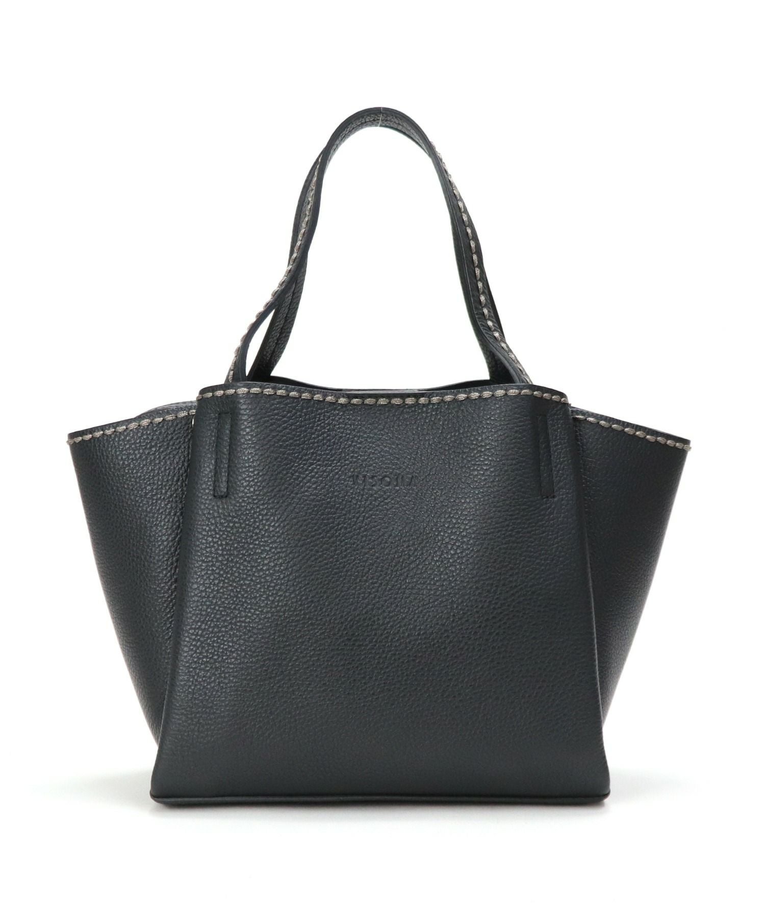 VISONA'】 イタリア製 フルグレインレザー 2WAYトートバッグ(L