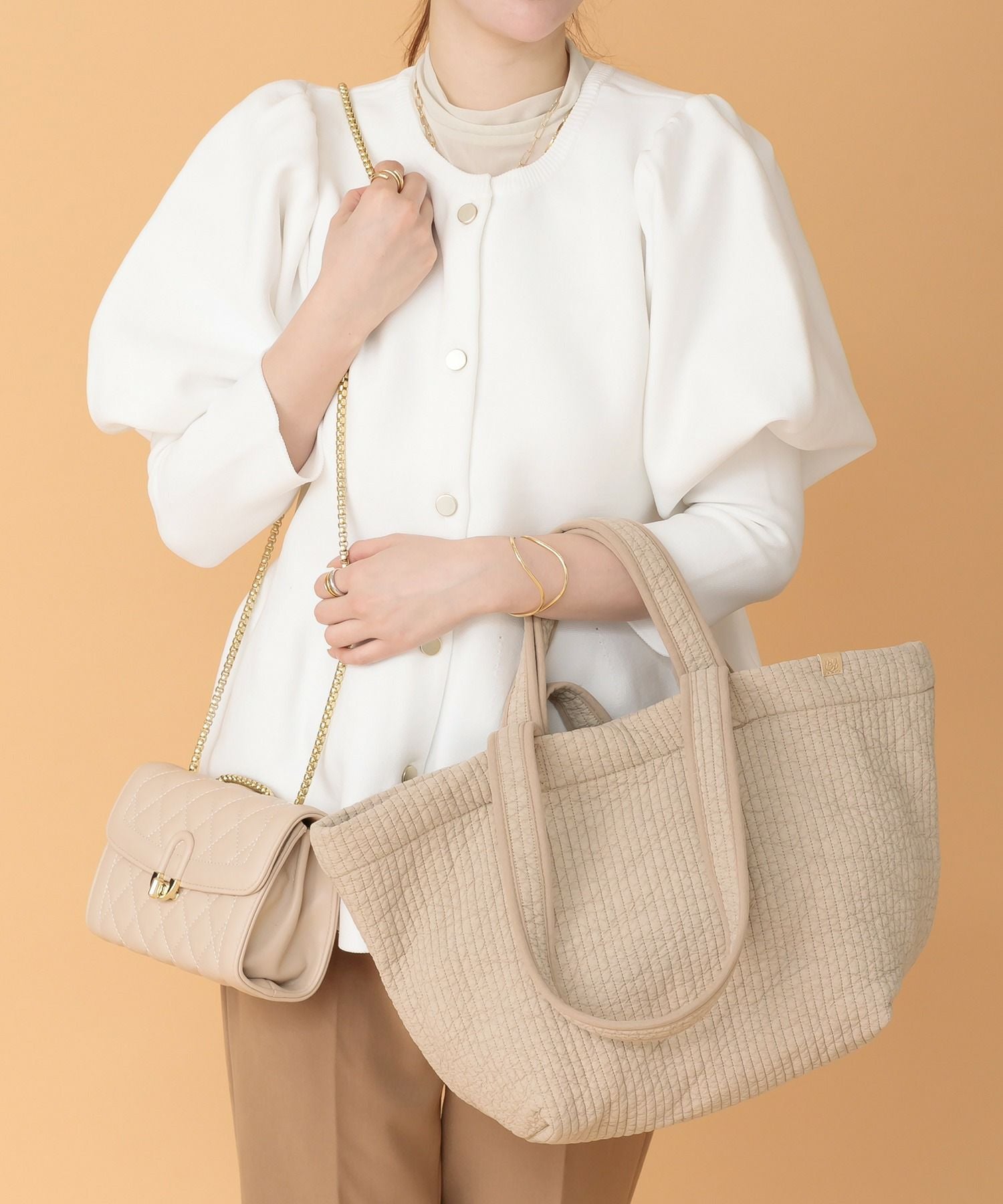 relac]ダブルハンドル 大容量 船形ヌビバッグ | トートバッグ