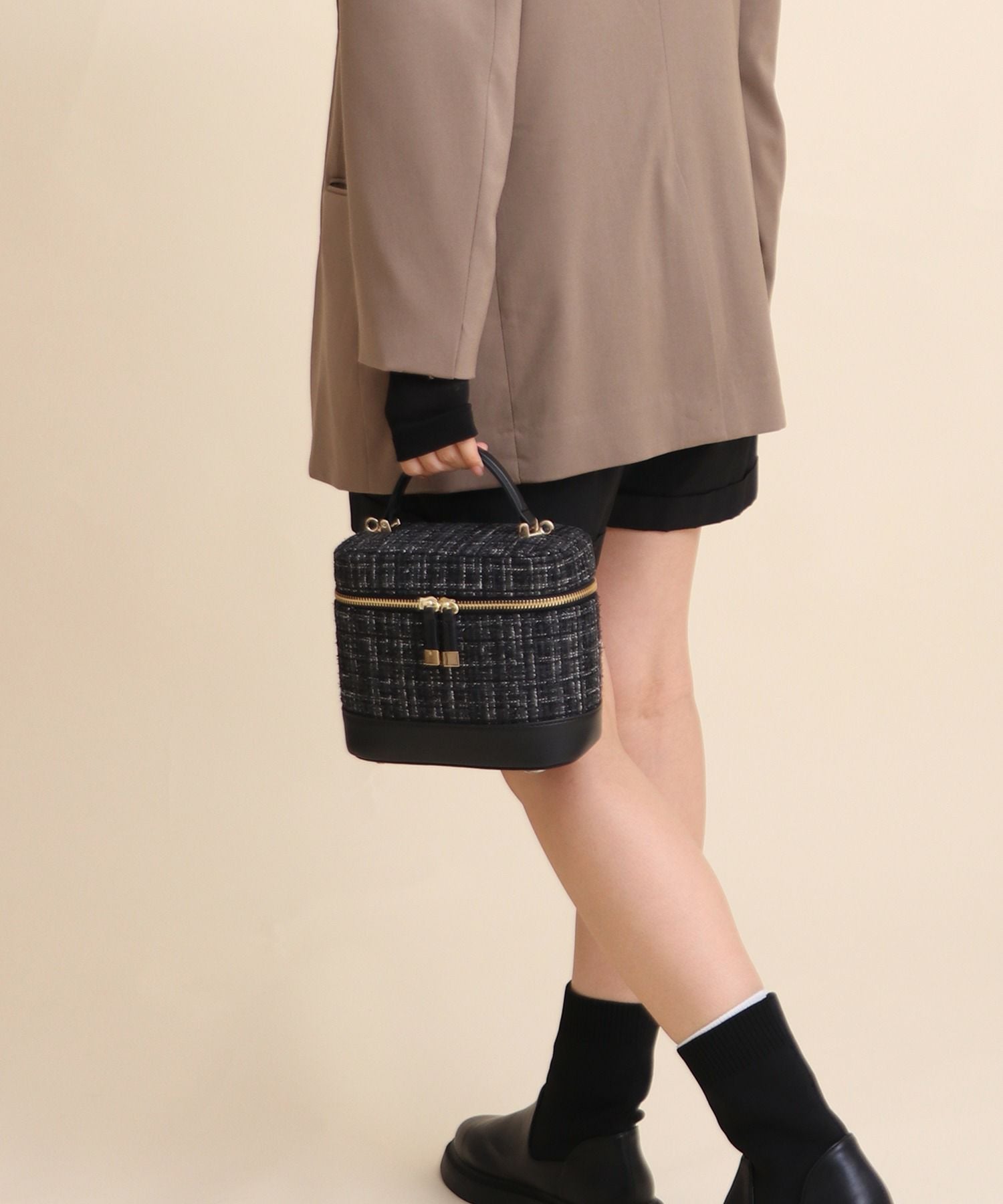 Bermosa]ツイード バニティバッグ チェーンショルダー | ショルダー