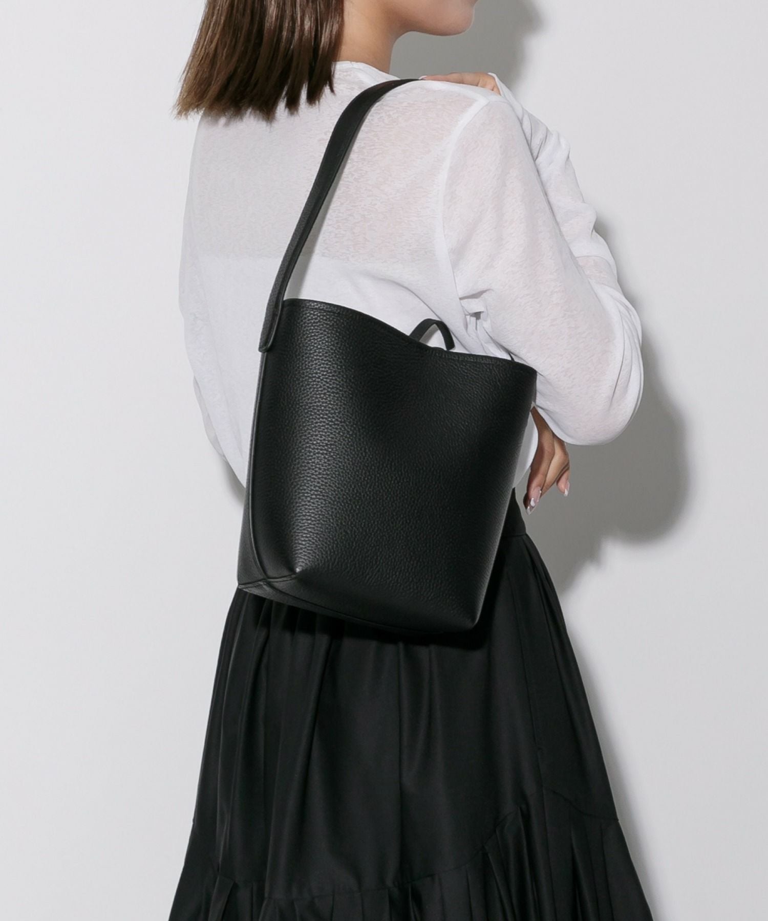 relac]本革 バケツ型 インバッグ付き トートバッグ | トートバッグ