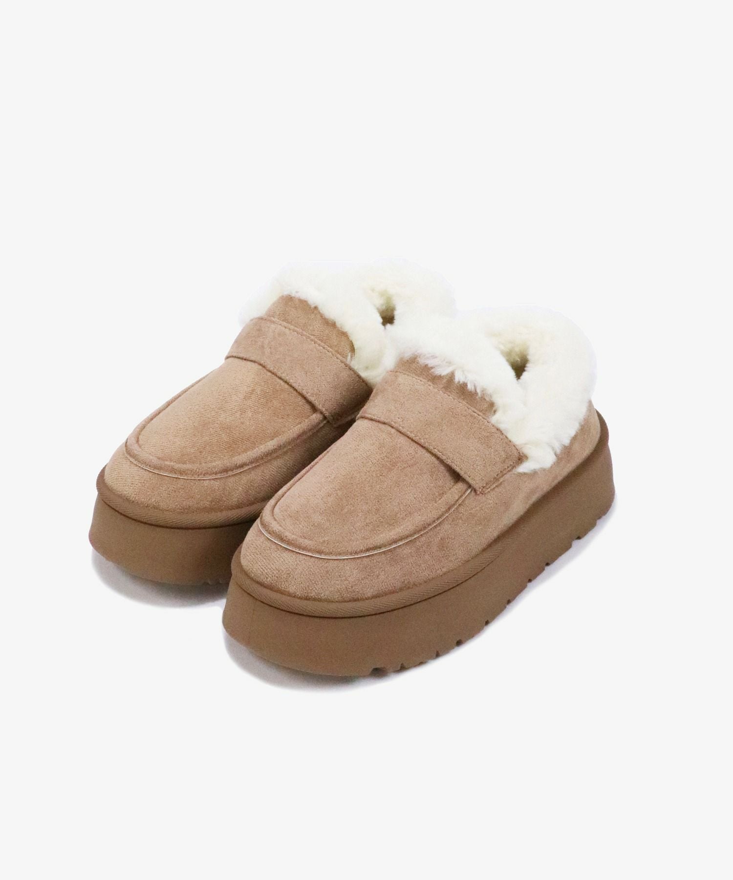 relac]厚底 ムートンブーツ ファー モカシンシューズ | ブーツ