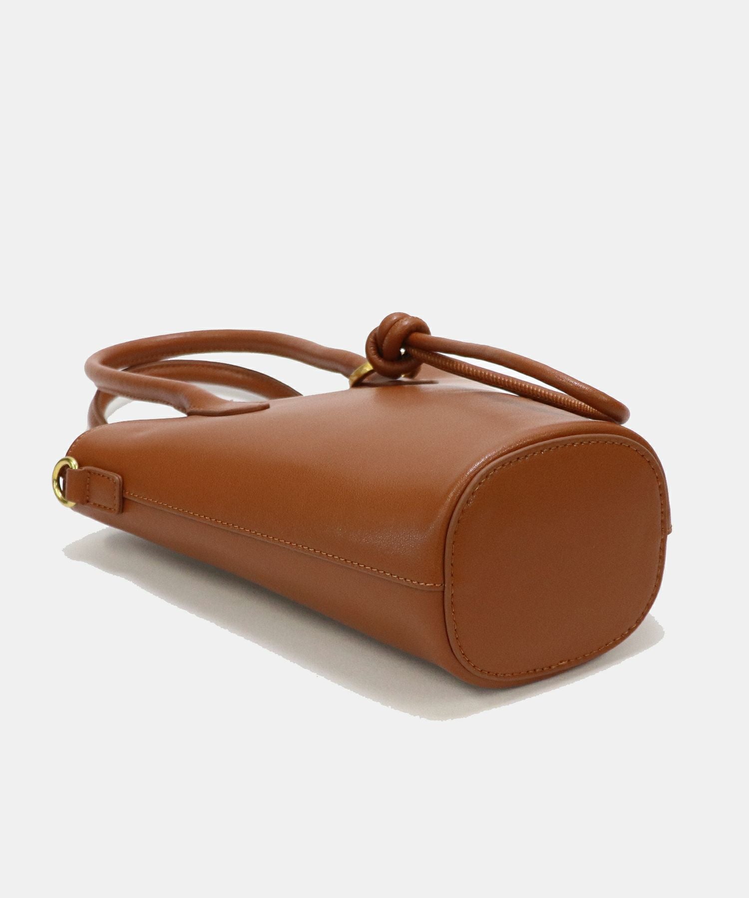 本革】 2WAY バケツ型 アシンメトリー ショルダーバッグ