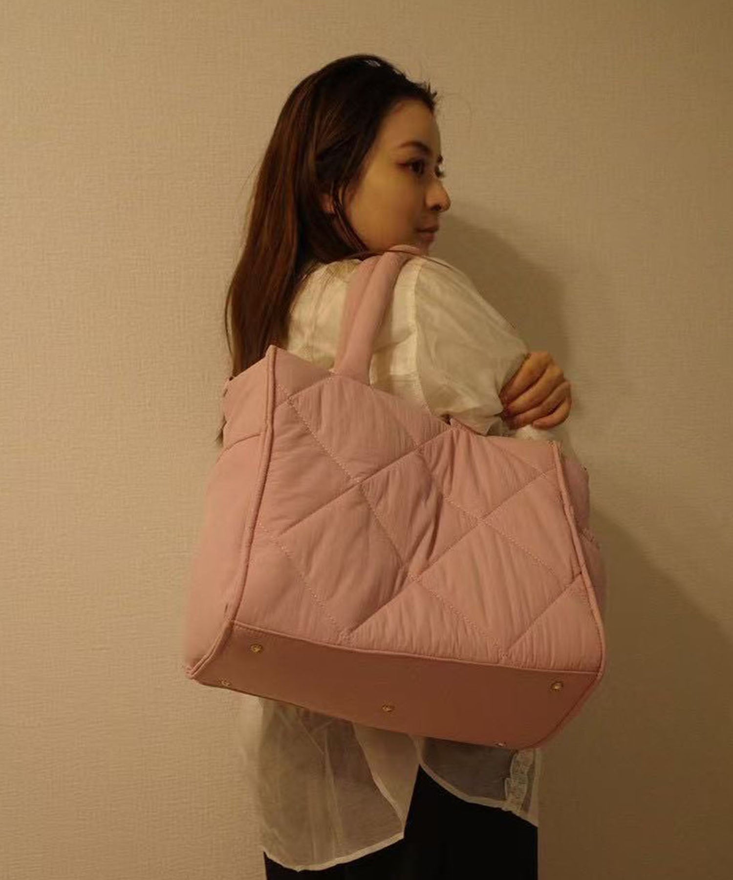 田中優衣様コラボアイテム】撥水加工大容量ナイロンマザーズバッグ