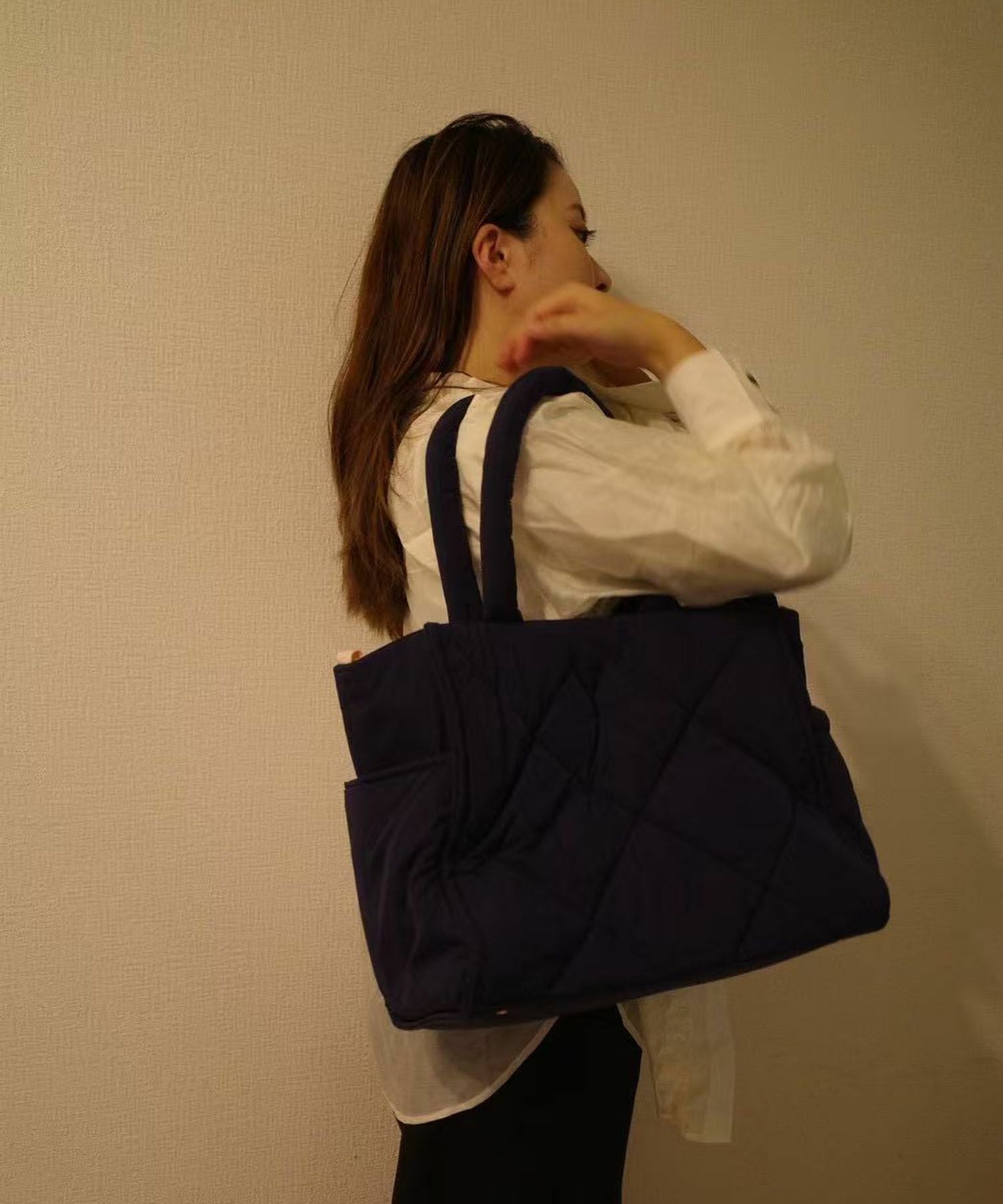 田中優衣様コラボアイテム】撥水加工大容量ナイロンマザーズバッグ