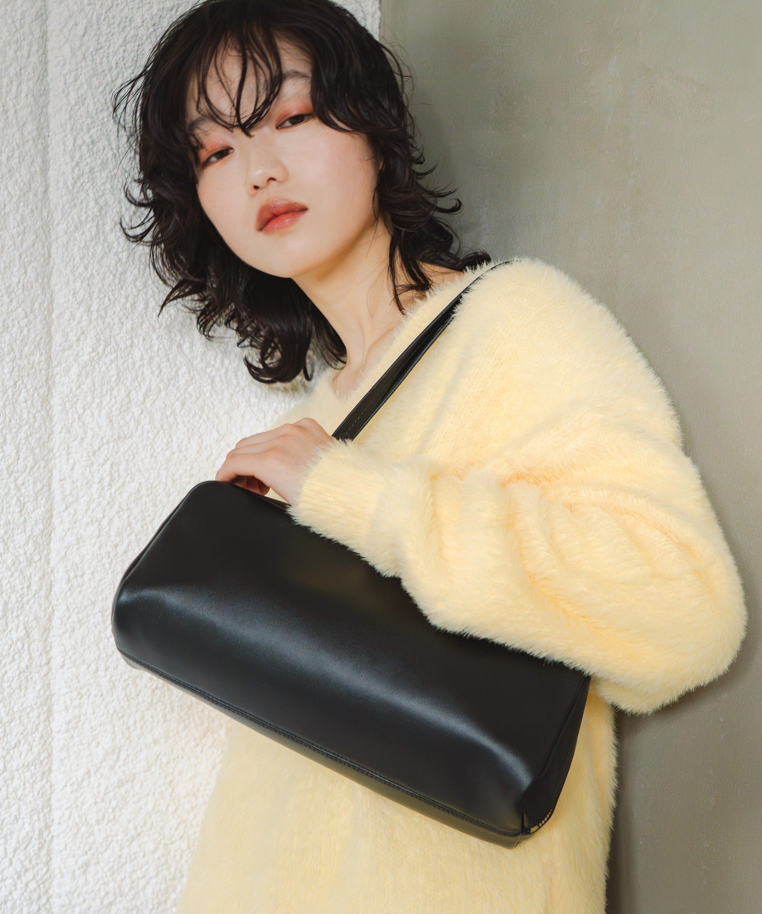 LA MARGE】【本革 / 500mlボトル収納可能】スクエア レザー ボストン